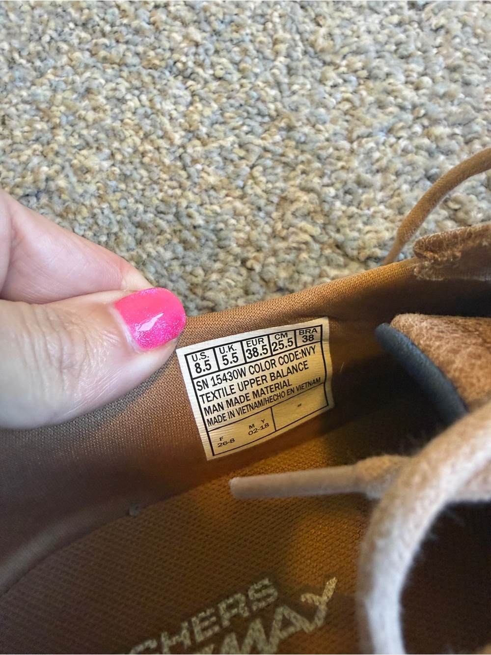 Skechers light weight goga max navy boat shoes women’s size 8.5 - Picture 7 of 7